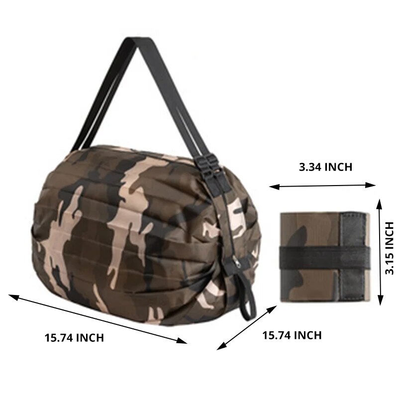 Eco-friendly Foldable Shopping Bag – Waterproof, Portable, Large Capacity Storage for Travel