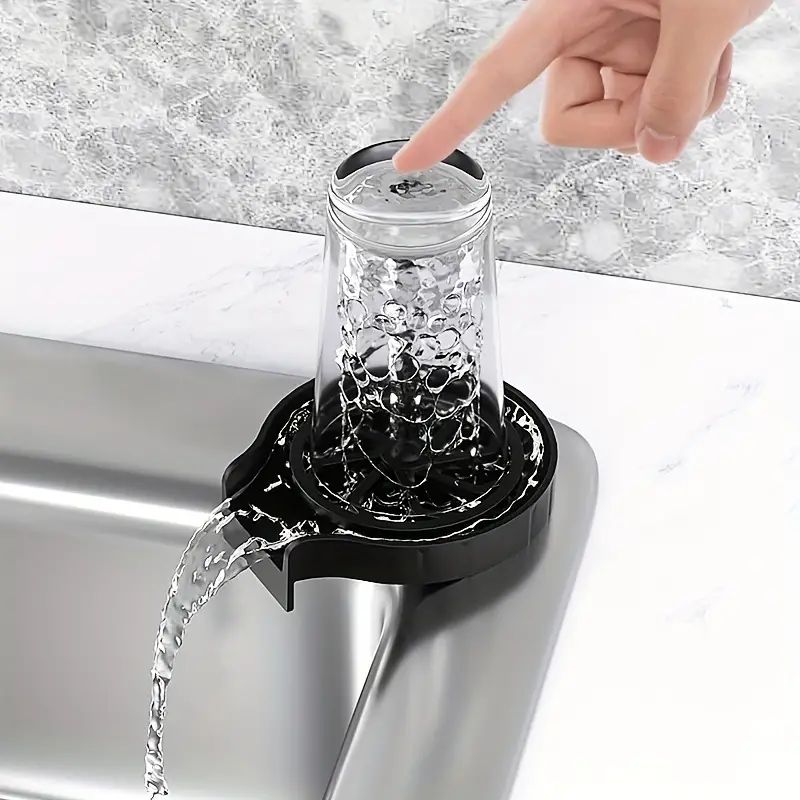 Automatic Cup Washer – High Pressure Glass Cleaner for Kitchen Sink, Beer, Milk, Tea Cups