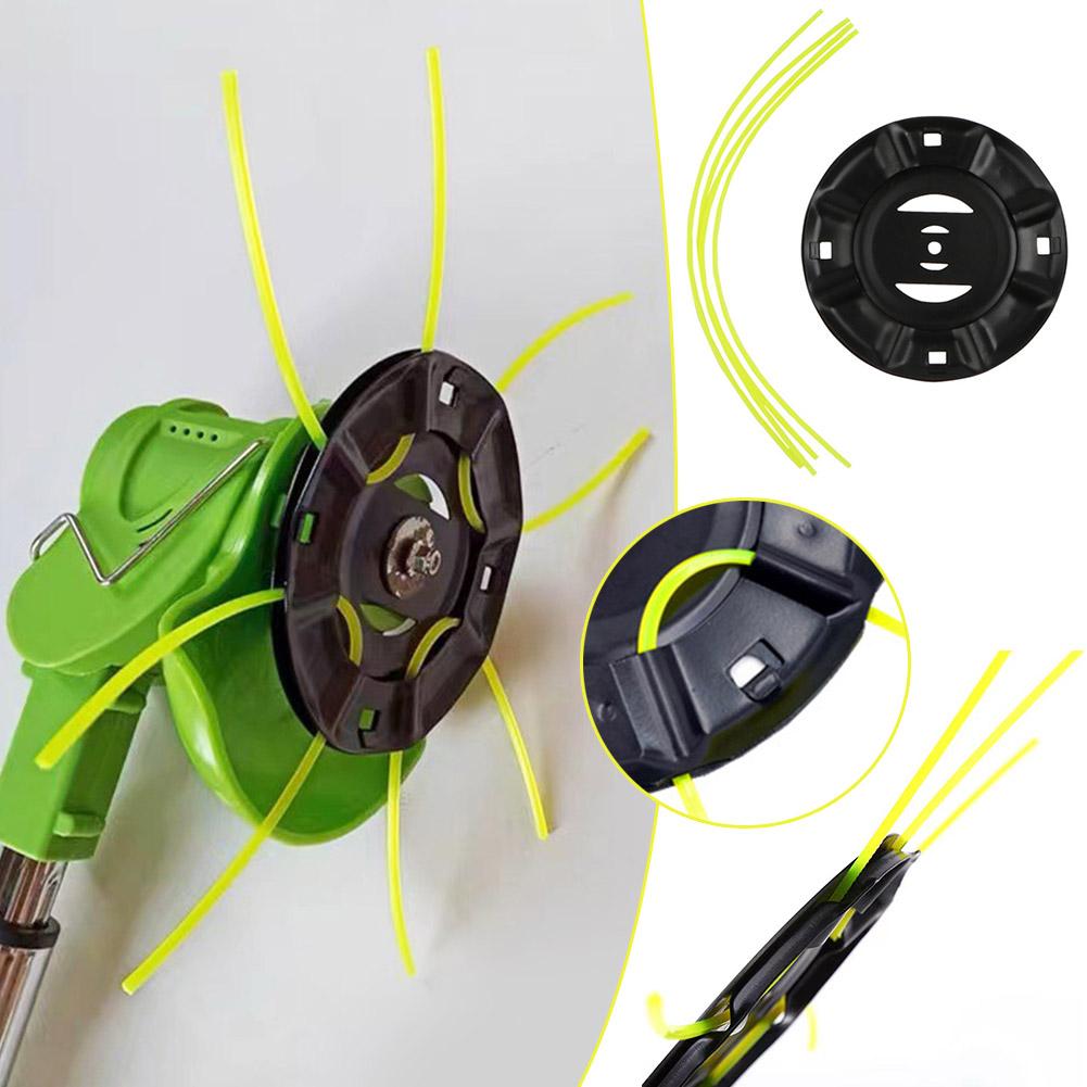 Lawn Mower Replacement Grass Trimmer Head - Inside Diameter, Durable Metal & Nylon Weed Brushcutter Part