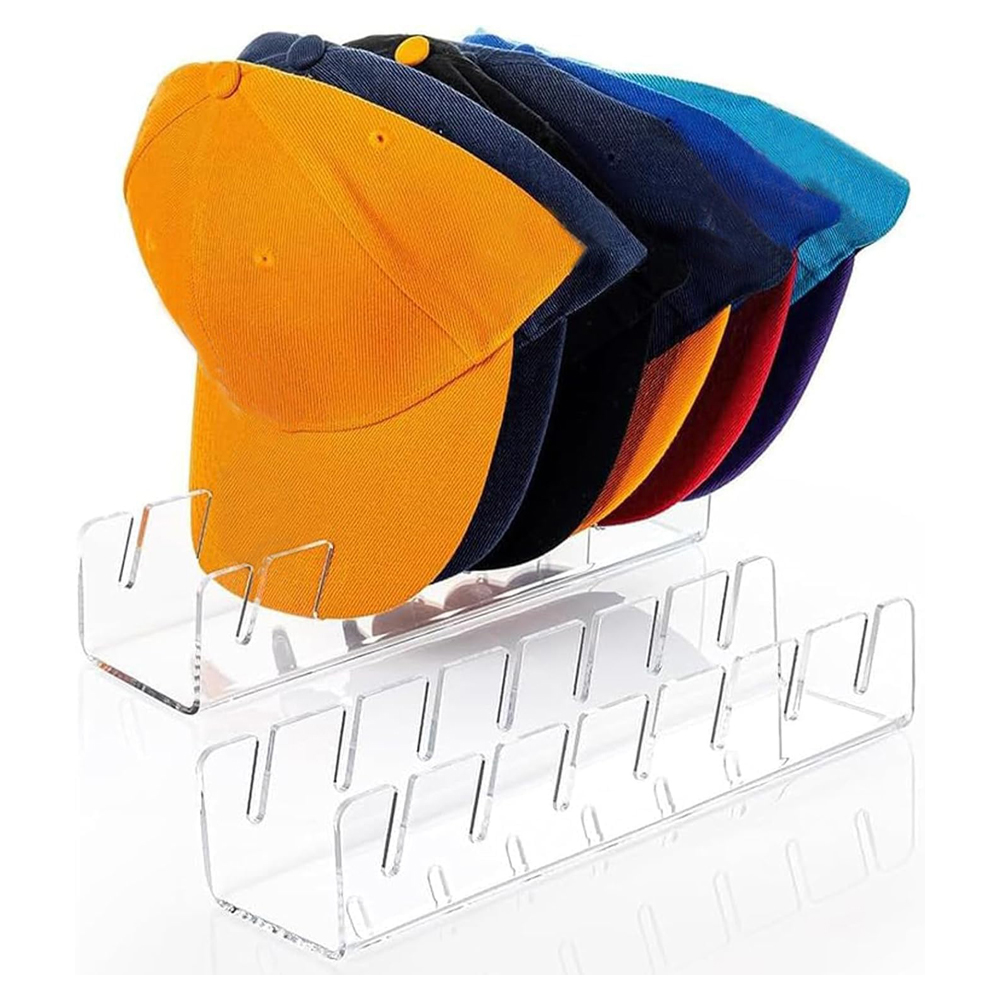 Stackable Baseball Cap Display Rack – Acrylic Hat Organizer | Inspire ...