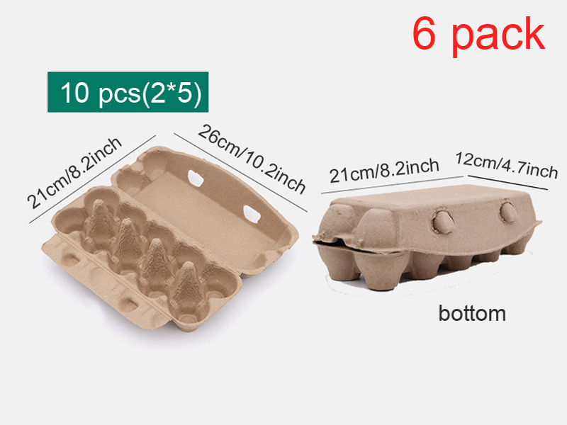 Reusable Cardboard Egg Cartons for Safe, Fresh Storage - Bulk Pack, Eco-Friendly and Durable