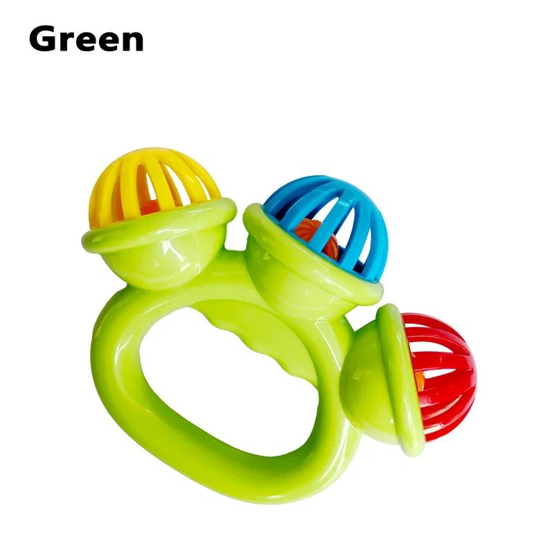 Newborn Hand Rattle Ball Baby Toy – Safe Sensory Grasping Bell for Infants