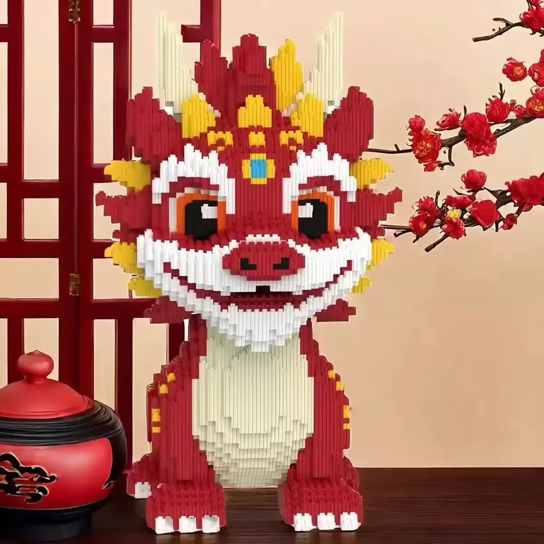 Mini Cartoon Dragon Building Blocks - Light-Up Toy for Kids | Inspire ...