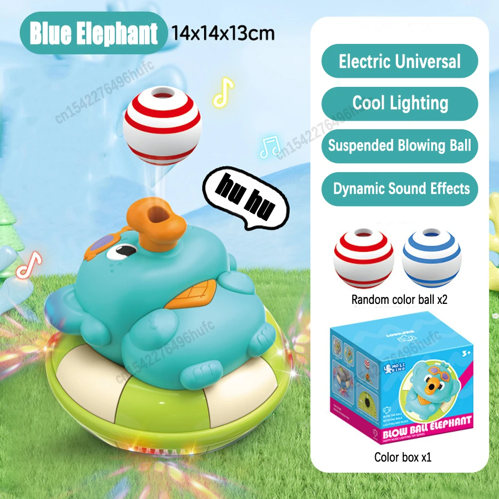 Fun Electric Elephant Sliding Car with Obstacle Avoidance, Music, and Light - Interactive Toy for Kids
