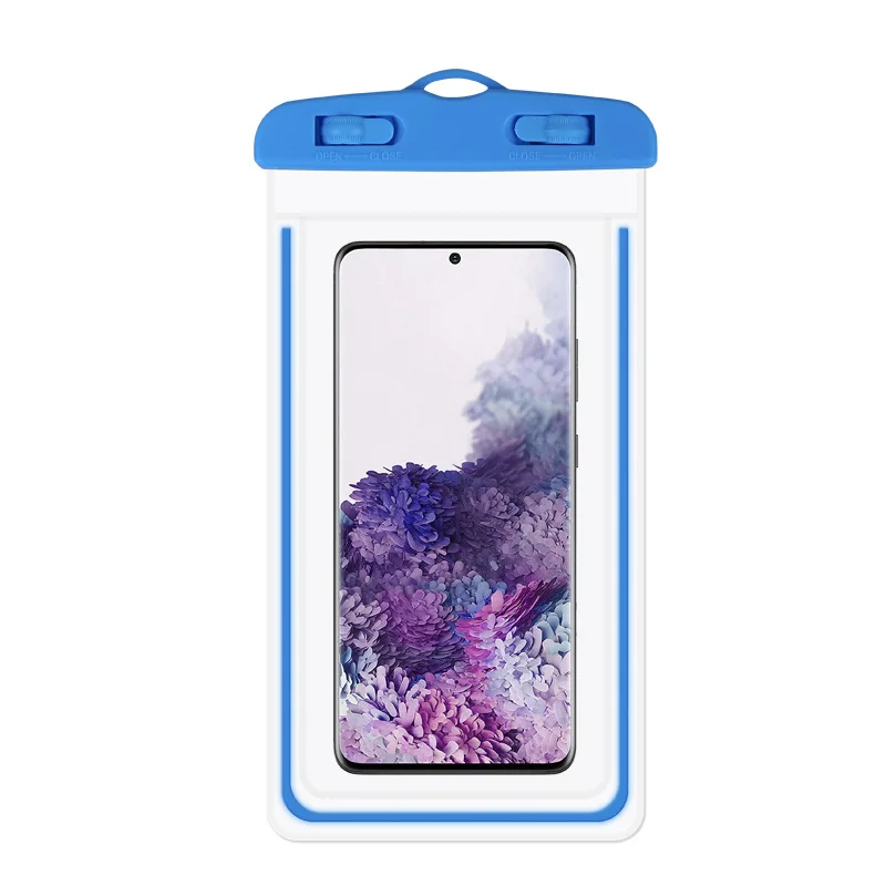 Waterproof Phone Pouch for Swimming & Diving – Luminous Touchscreen Dry Bag with Seal Lock