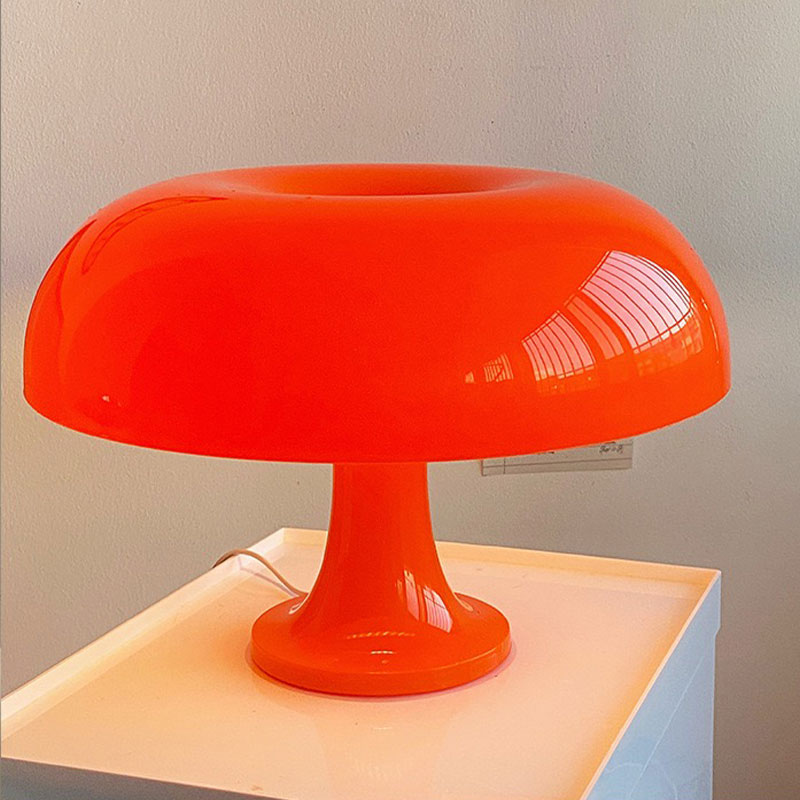 LED Mushroom Table Lamp - Modern Minimalist Desk Lamp, USB Powered, Three-Color Dimming, Ideal for Bedroom & Hotel Light