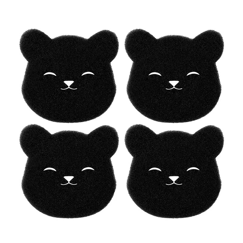 Reusable Pet Hair Remover Sponge for Clothes and Fabrics – Machine Washable, Black