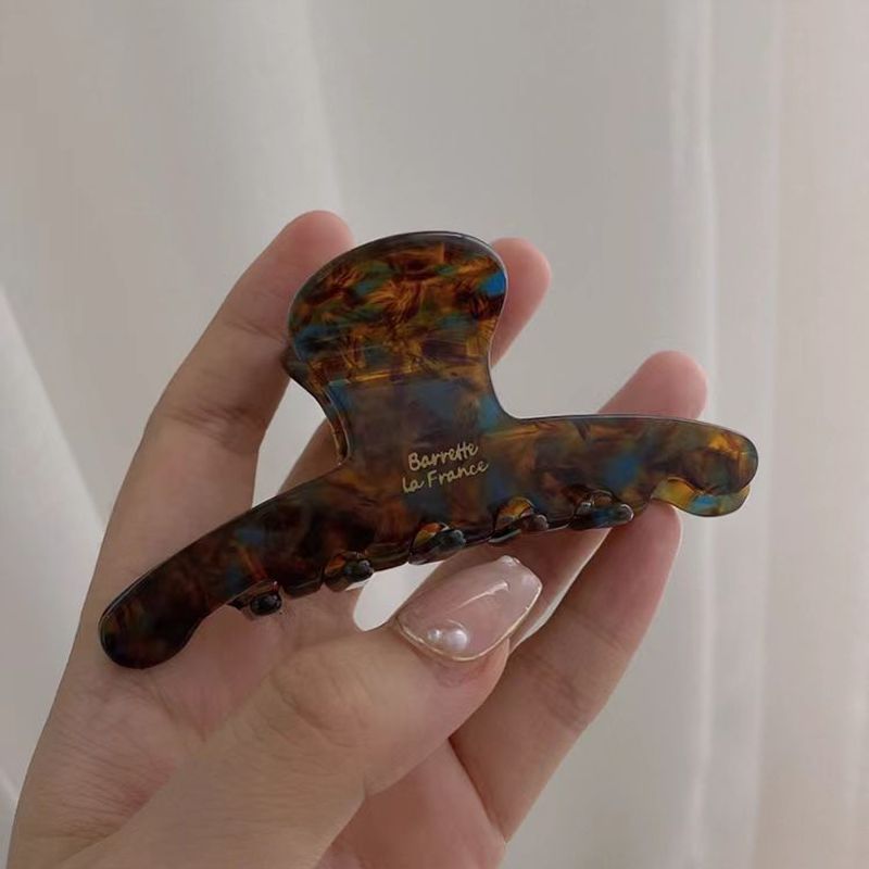 Elegant Vinegar Grip Hair Clip for Women – High-End Shark Clip Headwear for Back of the Head