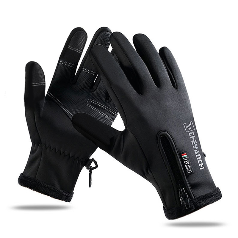 Outdoor Winter Gloves for Men, Waterproof Thermal Fleece Lined, Touch Screen Resistant for Motorbike Riding