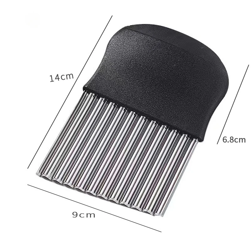 Stainless Steel Crinkle Cutter – Perfect for Potato Chips, French Fries, and Vegetables