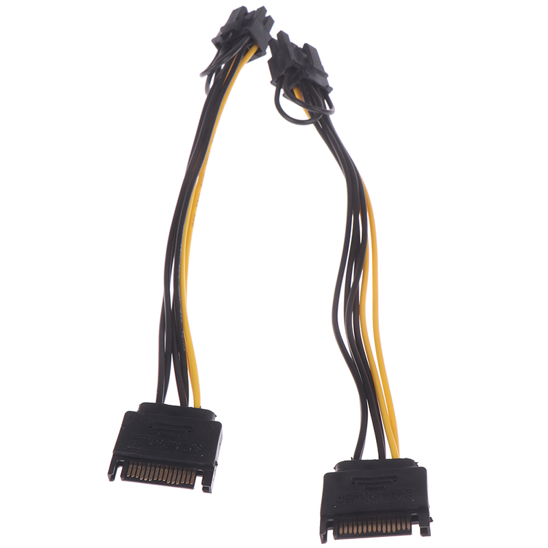 SATA Pin PCI-E Power Supply Cable for Graphics Card - Adapter for Mining & Gaming