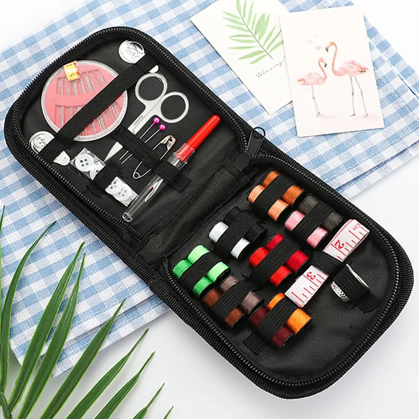 Sewing Kit for Adults, Complete Hand Sewing Starter Set for Beginners, Travel, Perfect for DIY, Crafting, and Mending