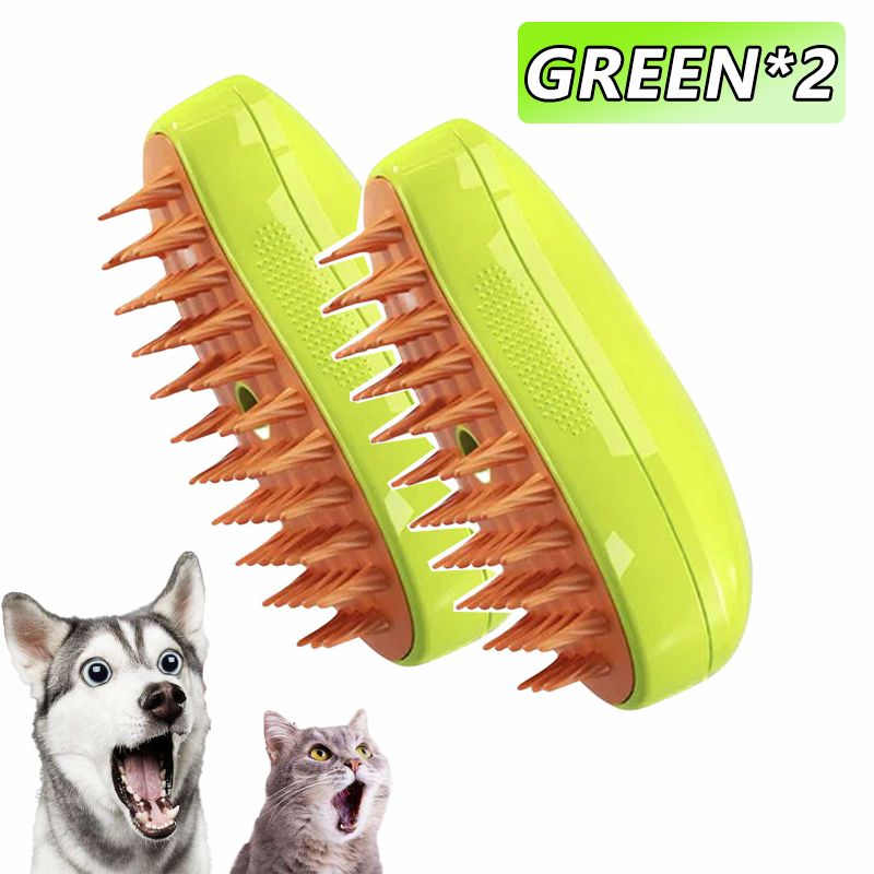 Cat Grooming Steam Brush Electric Pet Groomer for Shedding, Massaging, and Cleaning