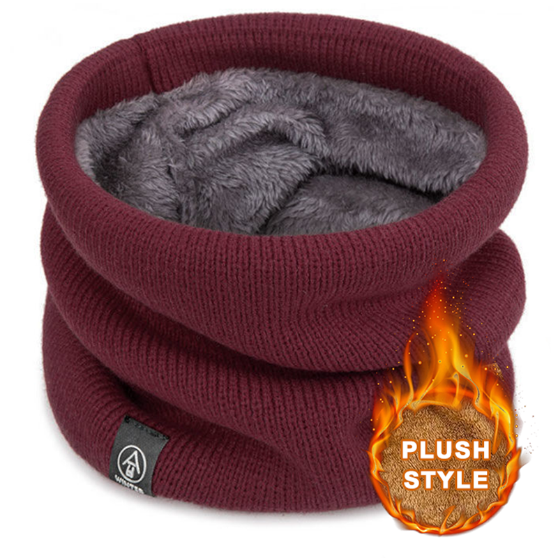 Fashion Soft Knitted Neck Warmer Sport Scarf for Men and Women Cold Proof Winter Face Cover for Running & Skating