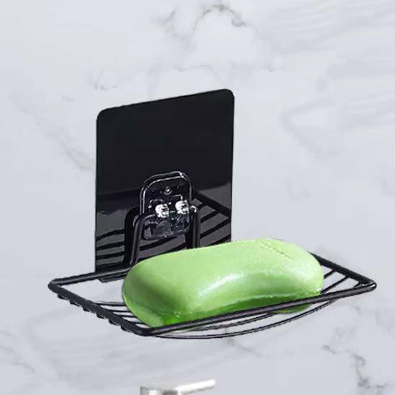 Stainless Steel Punch Free Soap Rack Luxury Wall Hanging Soap Box