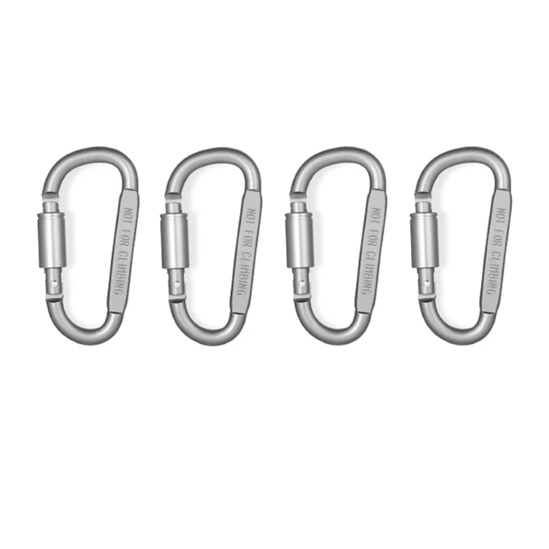 Durable Aluminum Carabiner Set for Keychains, Outdoor Gear, and EDC Tactical Clips for Camping & Survival