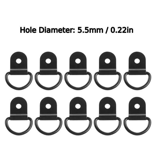 Stainless Steel D Ring Tie Down Anchors for Cargo, Trailer, Boat & RV Durable Lashing Rings for Secure Load Management