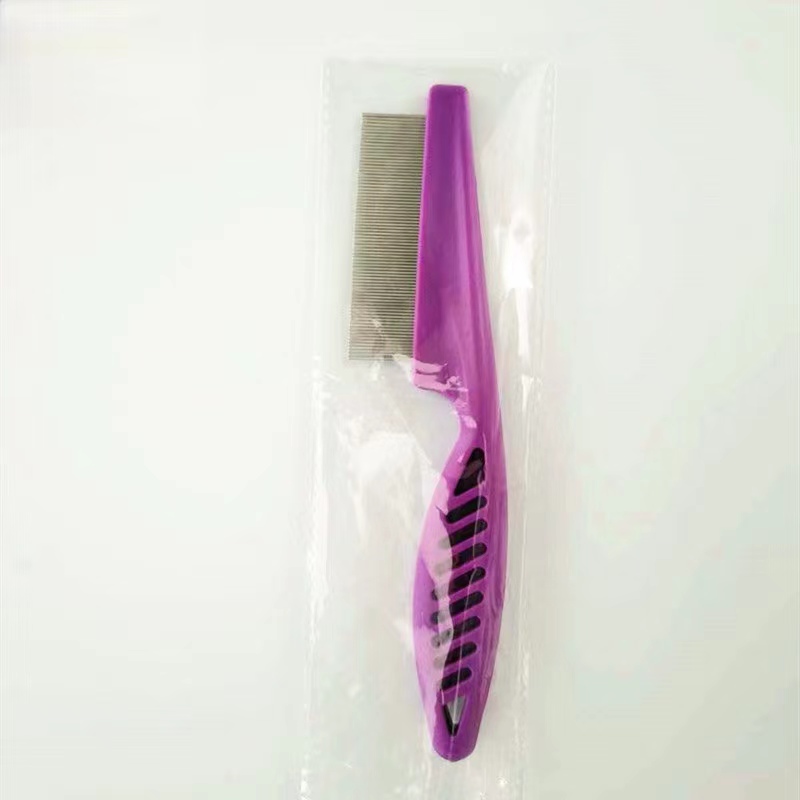 Pet Hair Shedding Comb for Cats and Dogs Stainless Steel Flea Grooming Tool