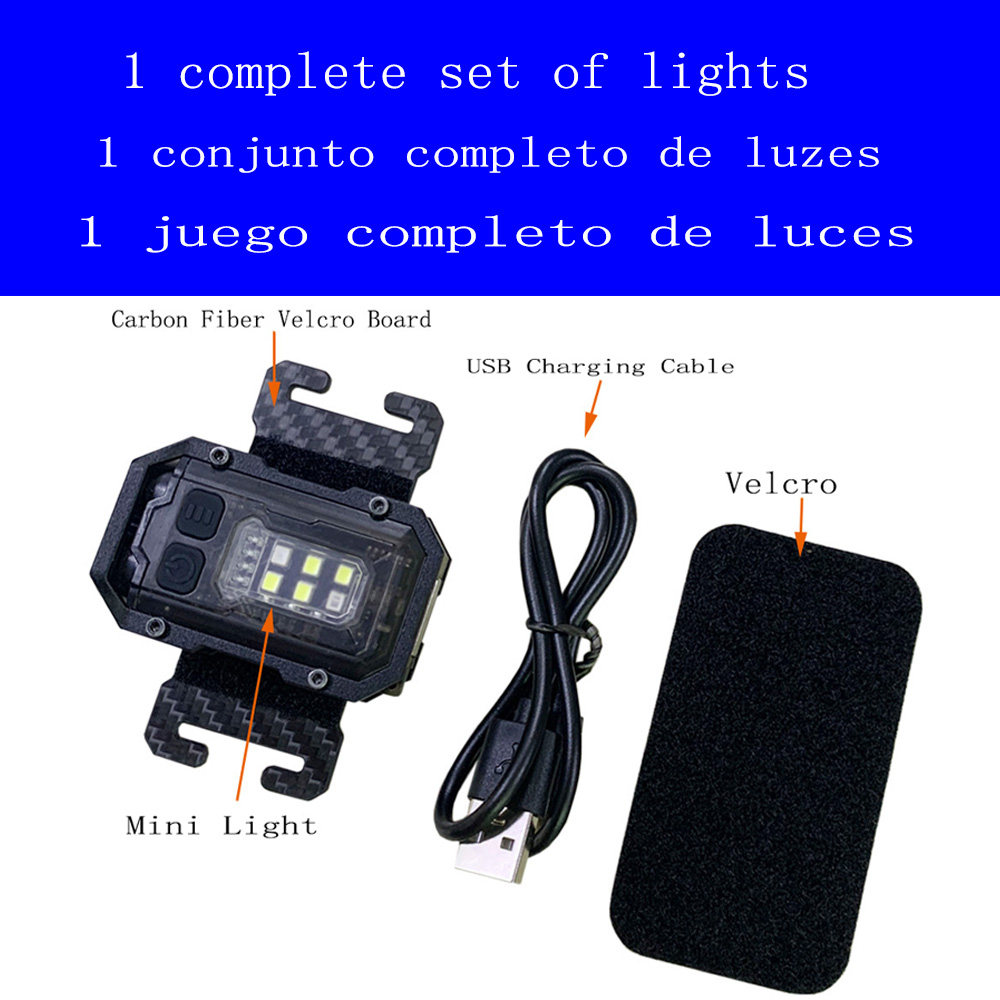 Tactical Flashlight EDC Mini Light for Backpack Strap & Helmet with USB Rechargeable and Magnetic Base
