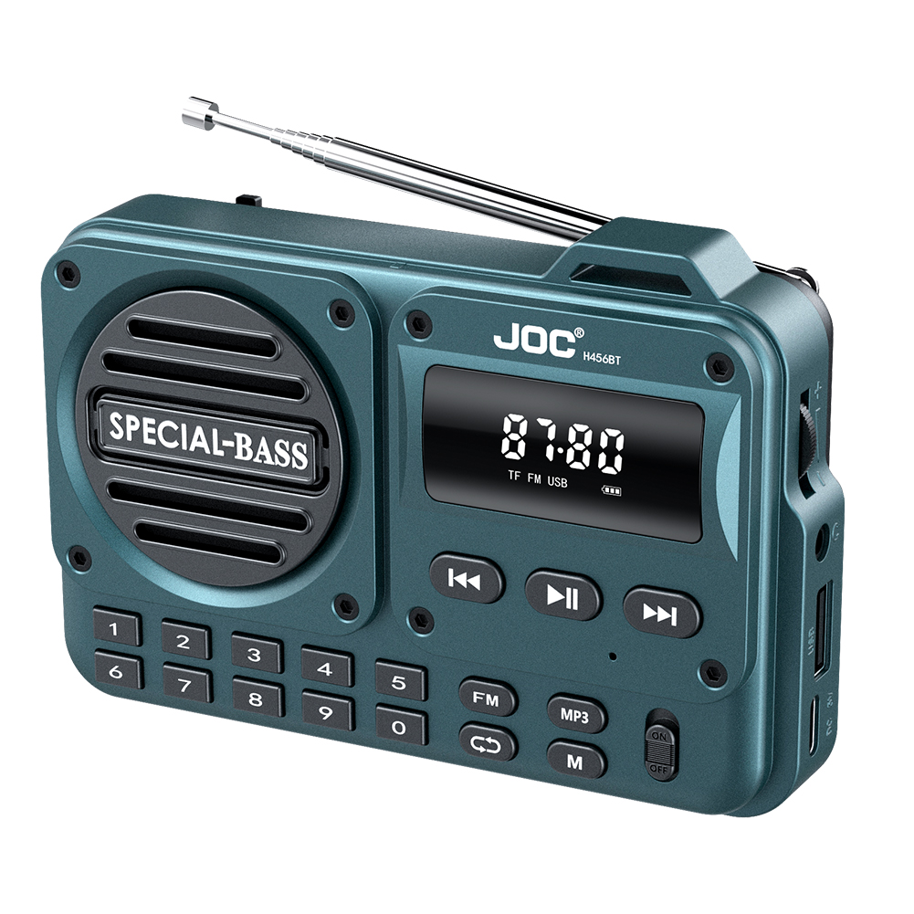 Portable Digital FM Radio with LED Display & Bluetooth Speaker for Seniors High Sensitivity Radio Receiver