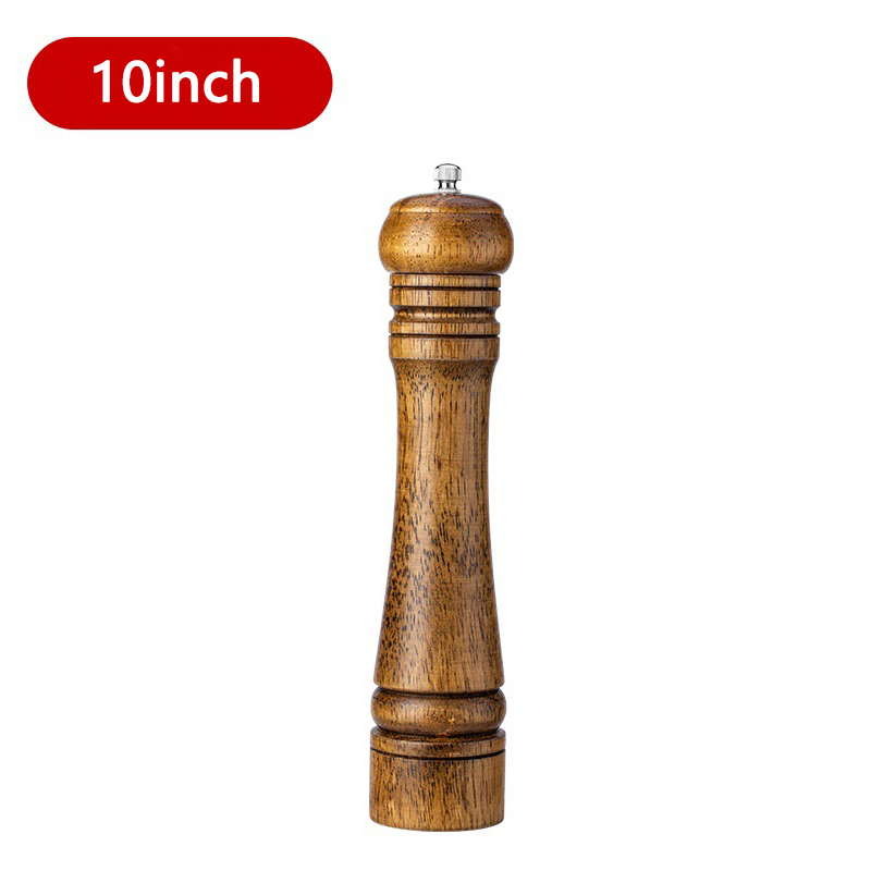 Wooden Salt and Pepper Grinder Set with Adjustable Ceramic Grinder Classic Spice Mill Duo