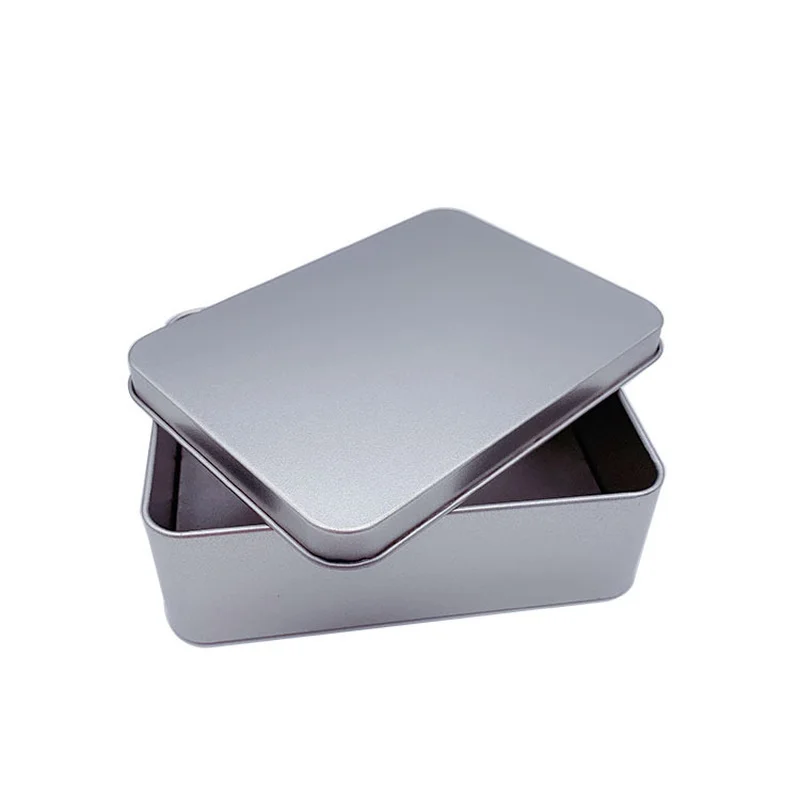 Compact Metal Storage Tin Portable Mini Container Box with Lid for Travel & Home