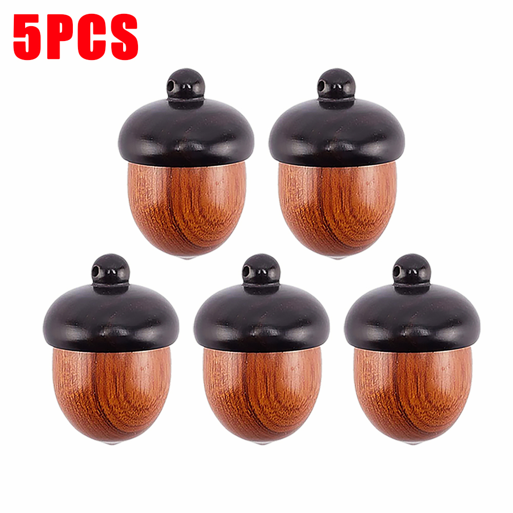 Mini Acorn Wooden Pill Case Portable Pill Organizer & Travel Storage Box