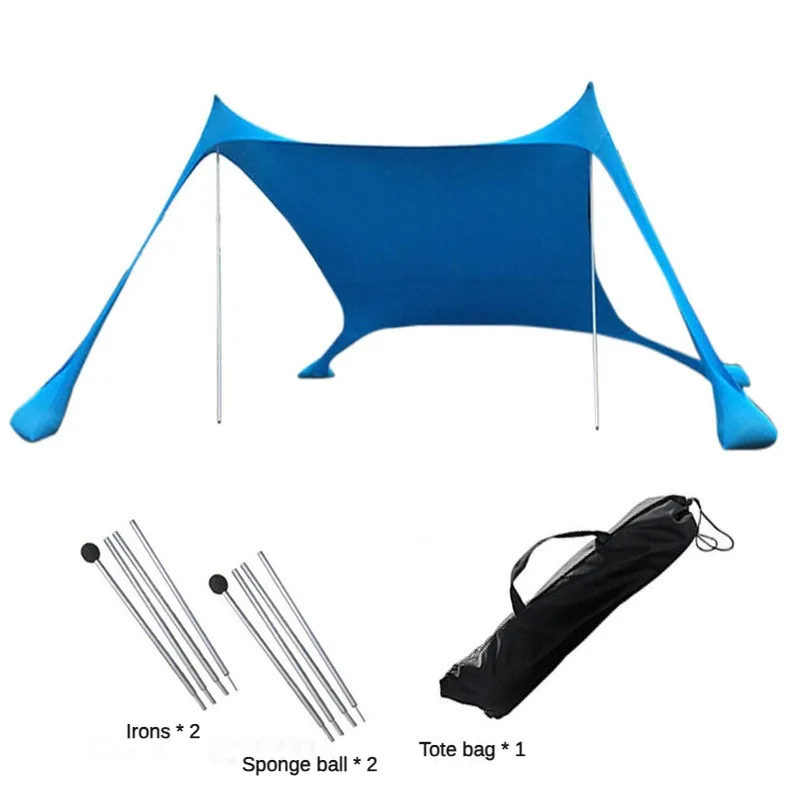 Portable Beach Canopy Sun Shade Tent UV Protection Windproof Camping Awning