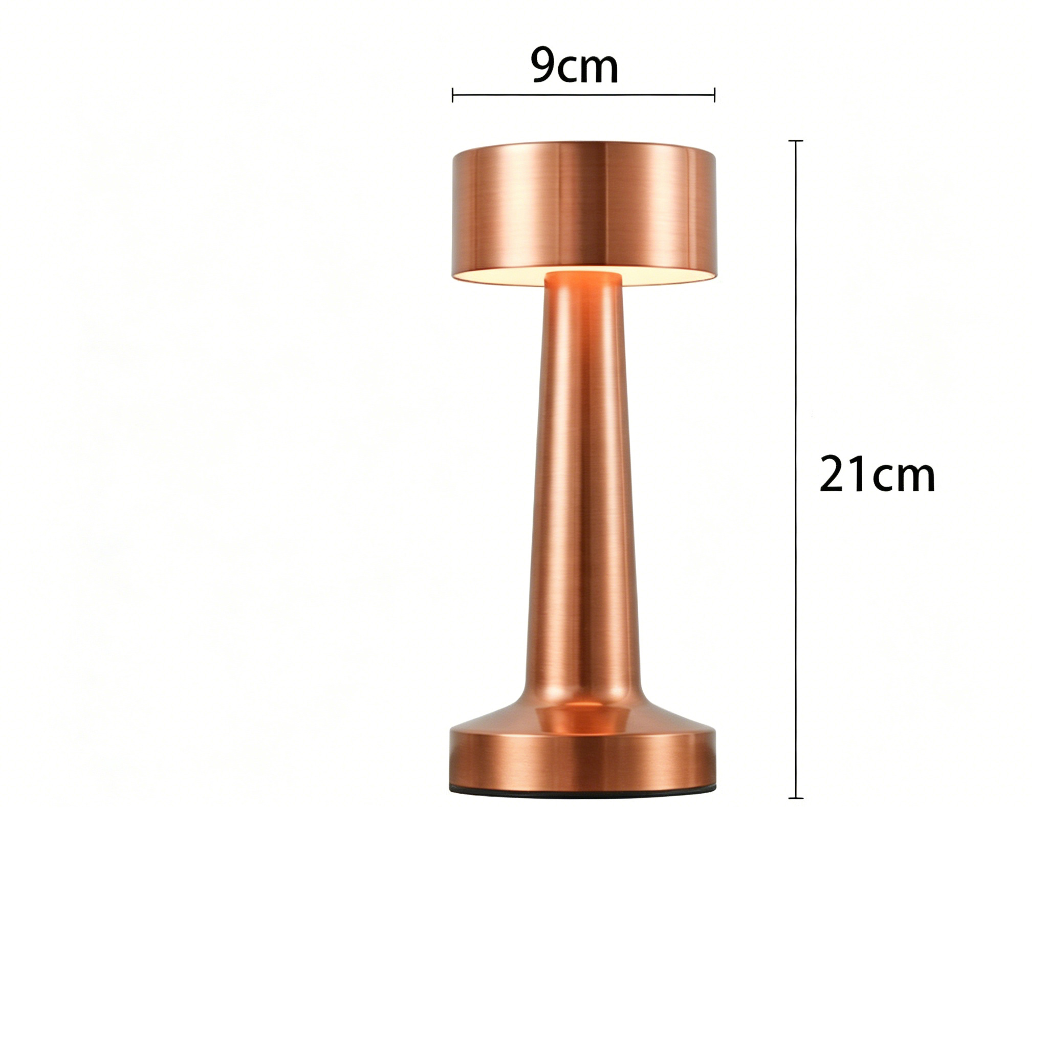 Luxury Cordless Table Lamp Rechargeable Touch Table Lamp with 3 Level Dimming LED Bedside Light