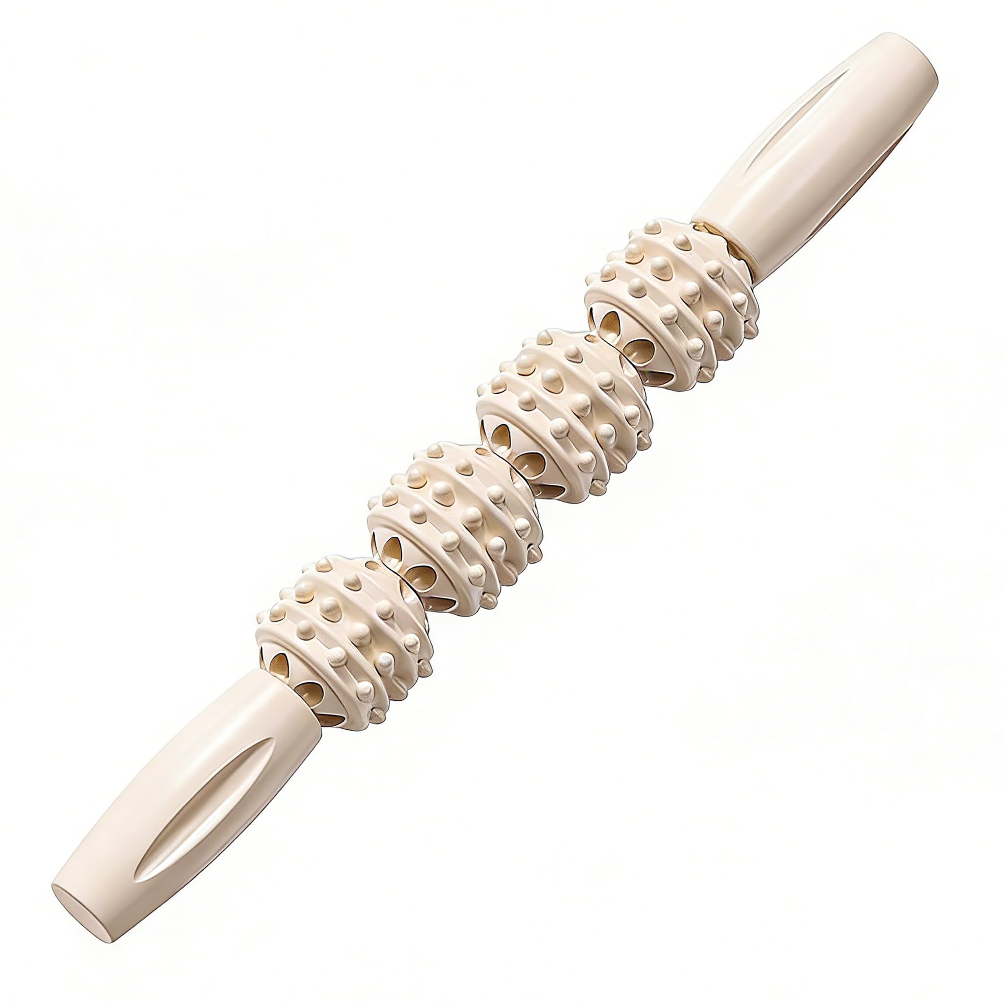 4 Roller Massage Stick Handheld Muscle Roller Stick for Deep Tissue Body Relaxation & Fitness Recovery