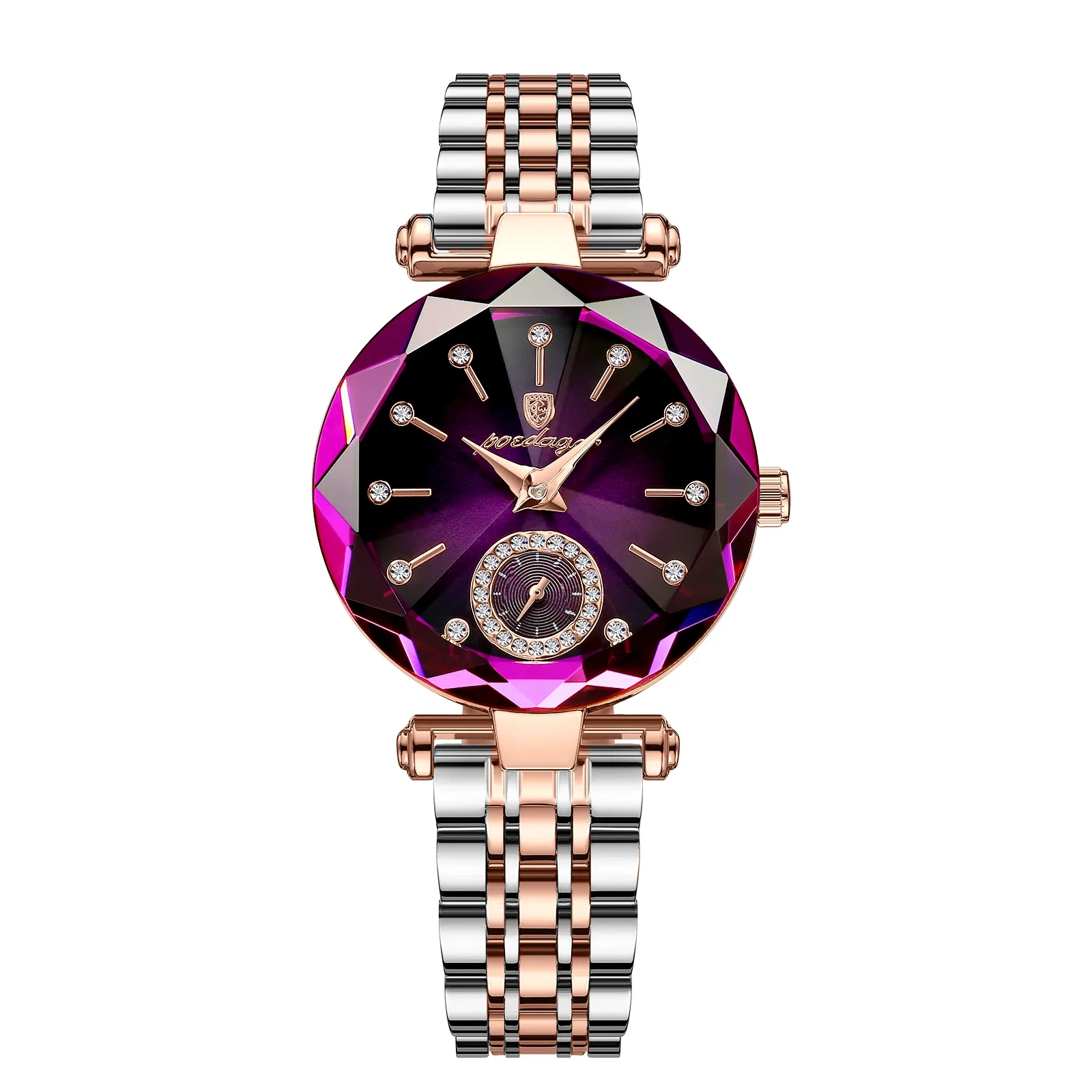 Elegant Womens Quartz Watch Waterproof Stainless Steel Dress Watch