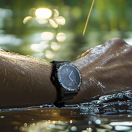 Solar Powered Watch for Men Waterproof Tactical Sport Watch