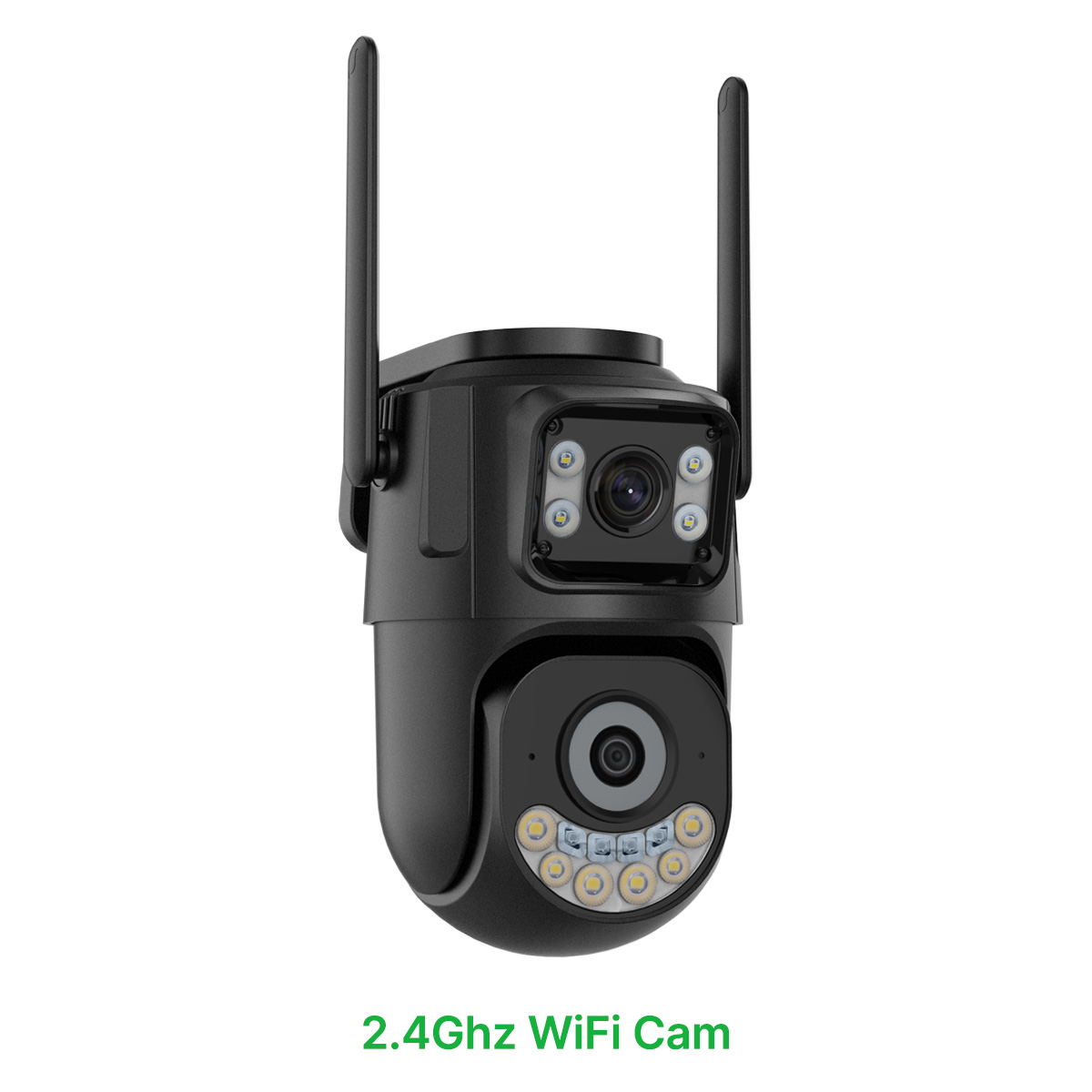 Dual Lens Outdoor Security Camera PTZ WiFi Auto Tracking