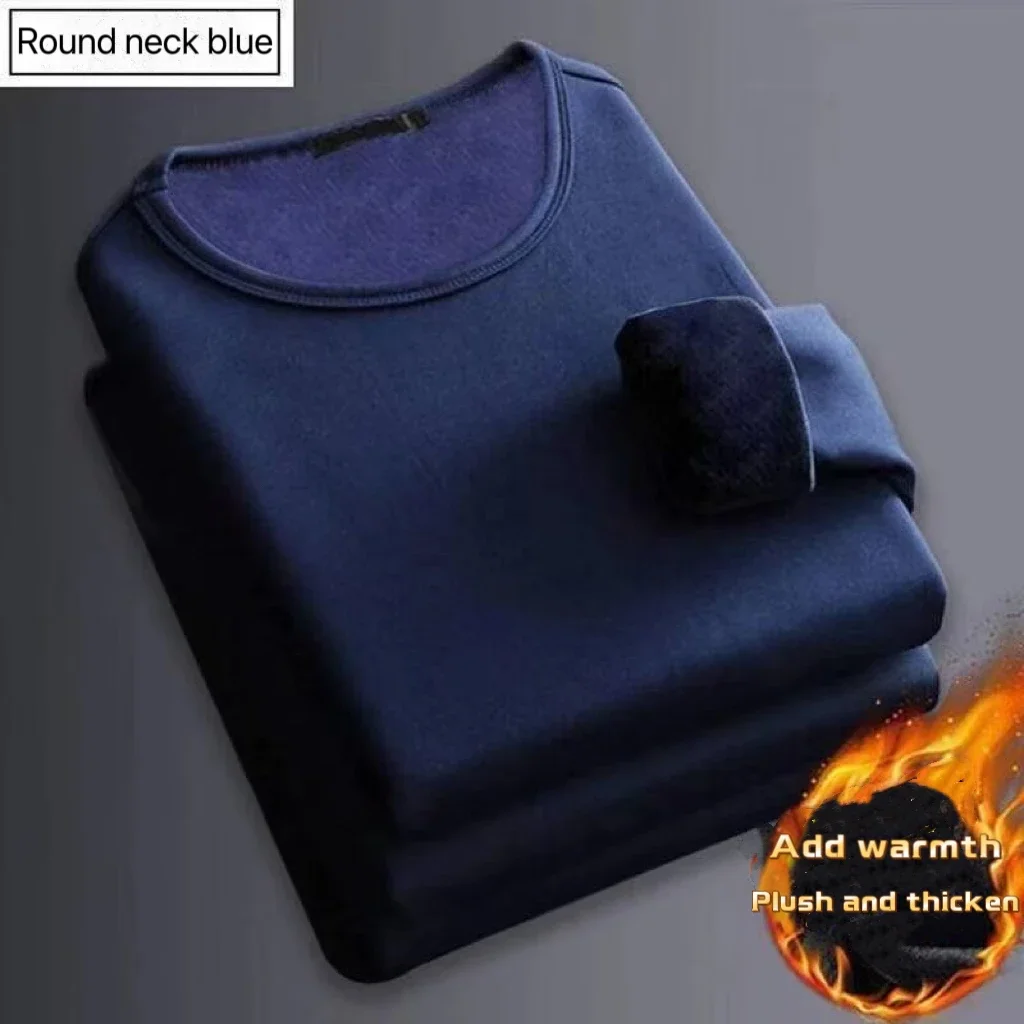 Mens Thermal Shirt Fleece Lined Long Sleeve Winter Base Layer