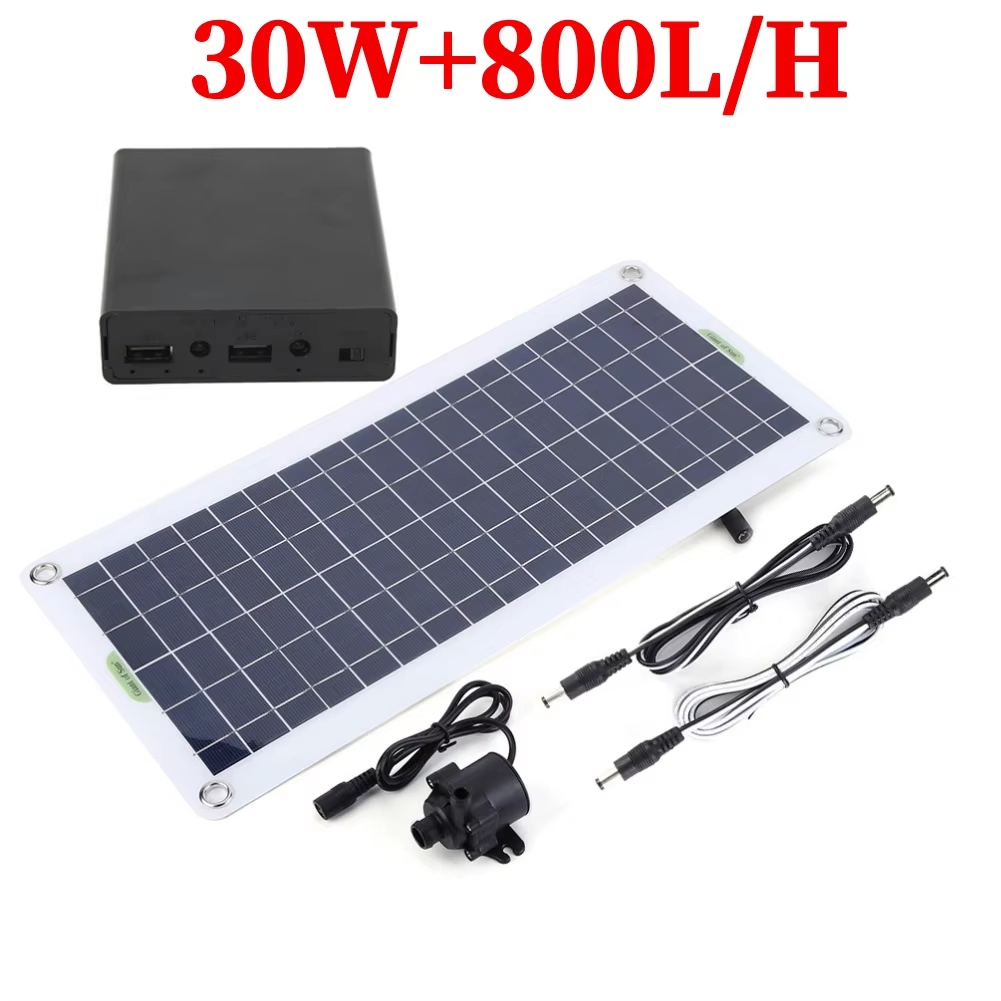 Solar Water Pump Kit Low Noise Brushless Pond Fountain Pump