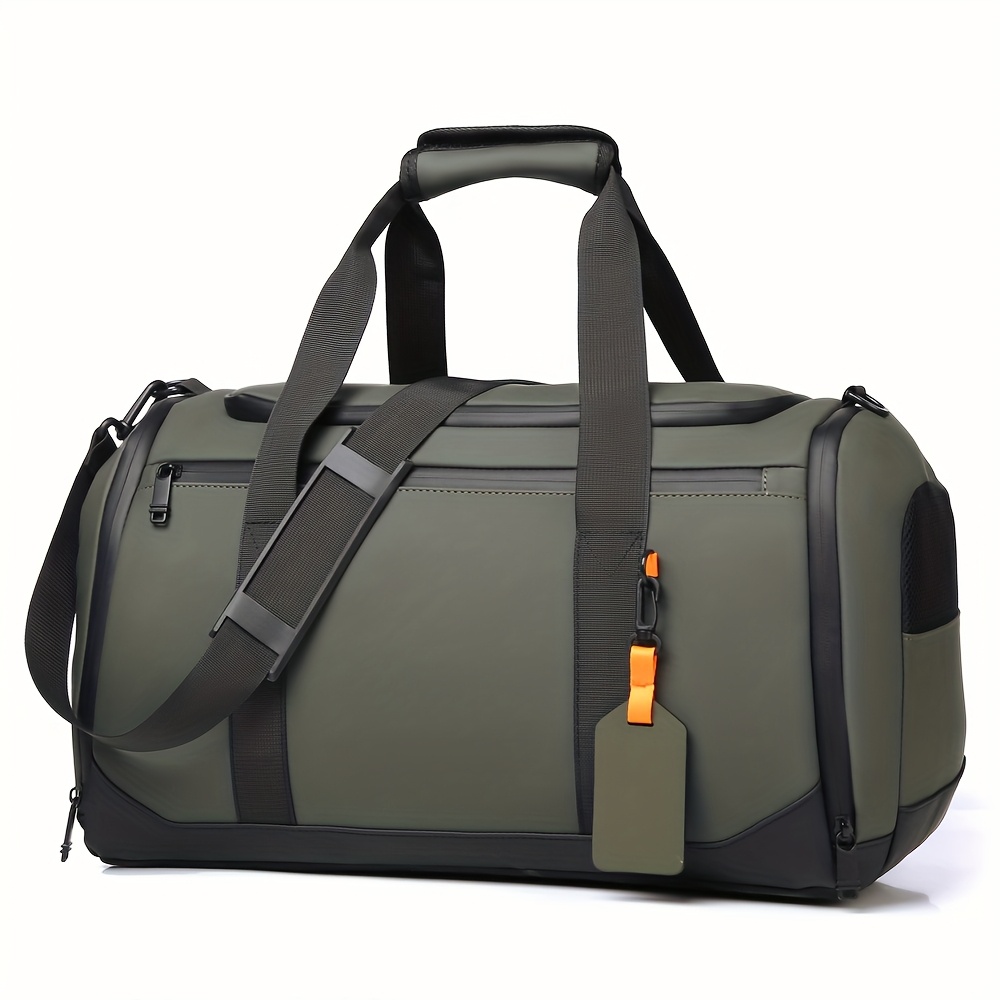 Mens Large Capacity Travel Duffel Bag Multi Compartment Carry On Weekender Gym Bag