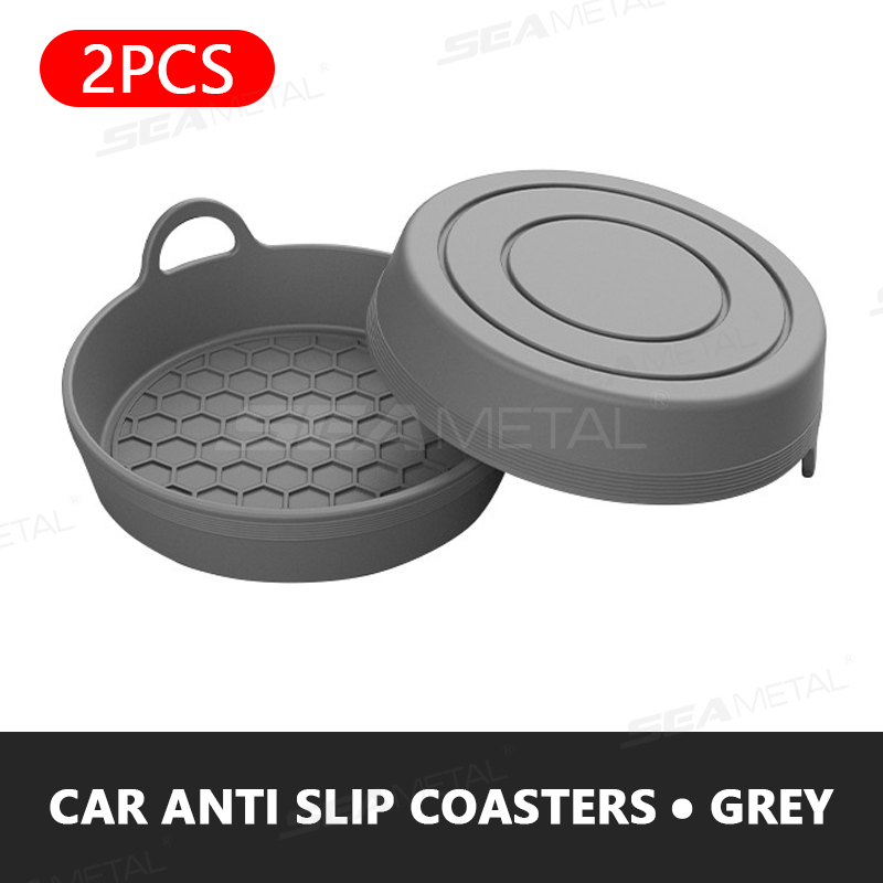 Silicone Car Cup Holder Coasters Non Slip Universal Cup Holder Inserts