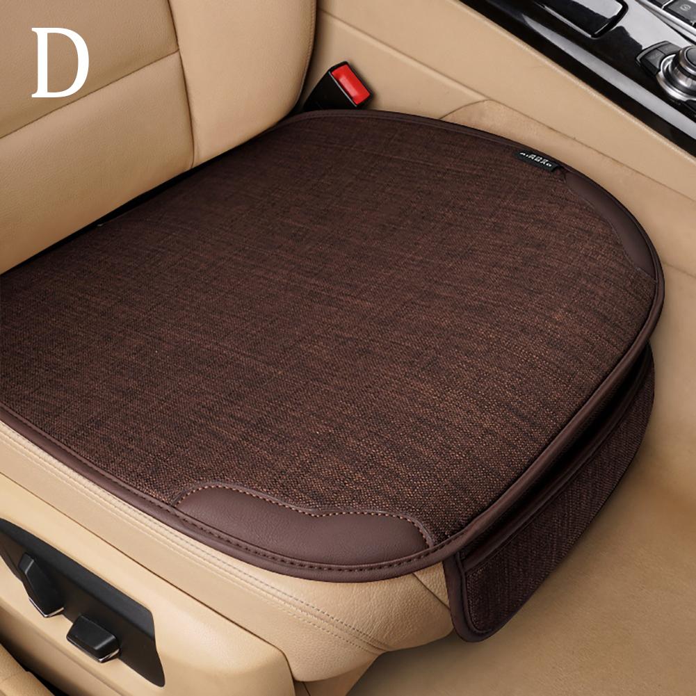Universal Flax Car Seat Cover Breathable Front Seat Protector for All Season Comfort
