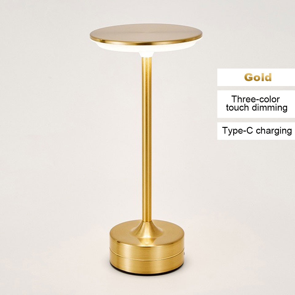 Rechargeable Cordless LED Table Lamp with Touch Control for Bedside and Reading