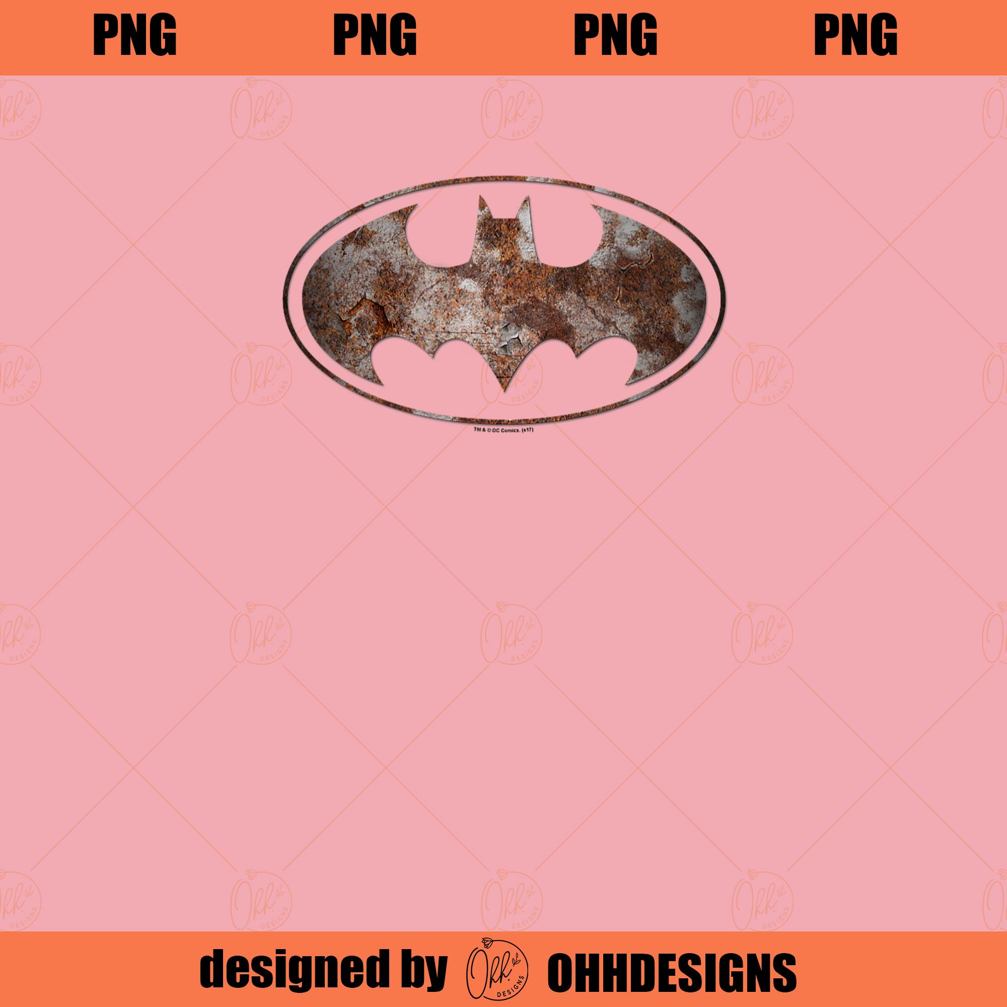 Batman Heavy Rust Logo T PNG Download | Inspire Uplift