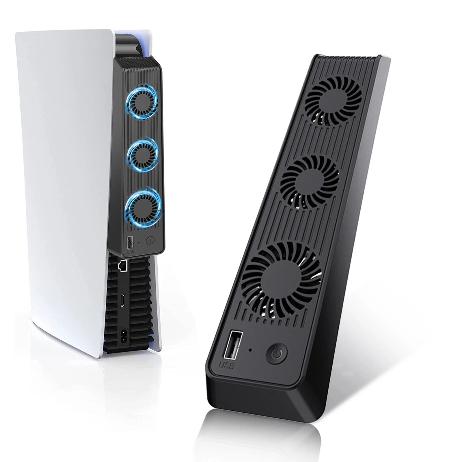 PS5 Cooling Fan Stand, External Game Accessories, USB Power No Adapters