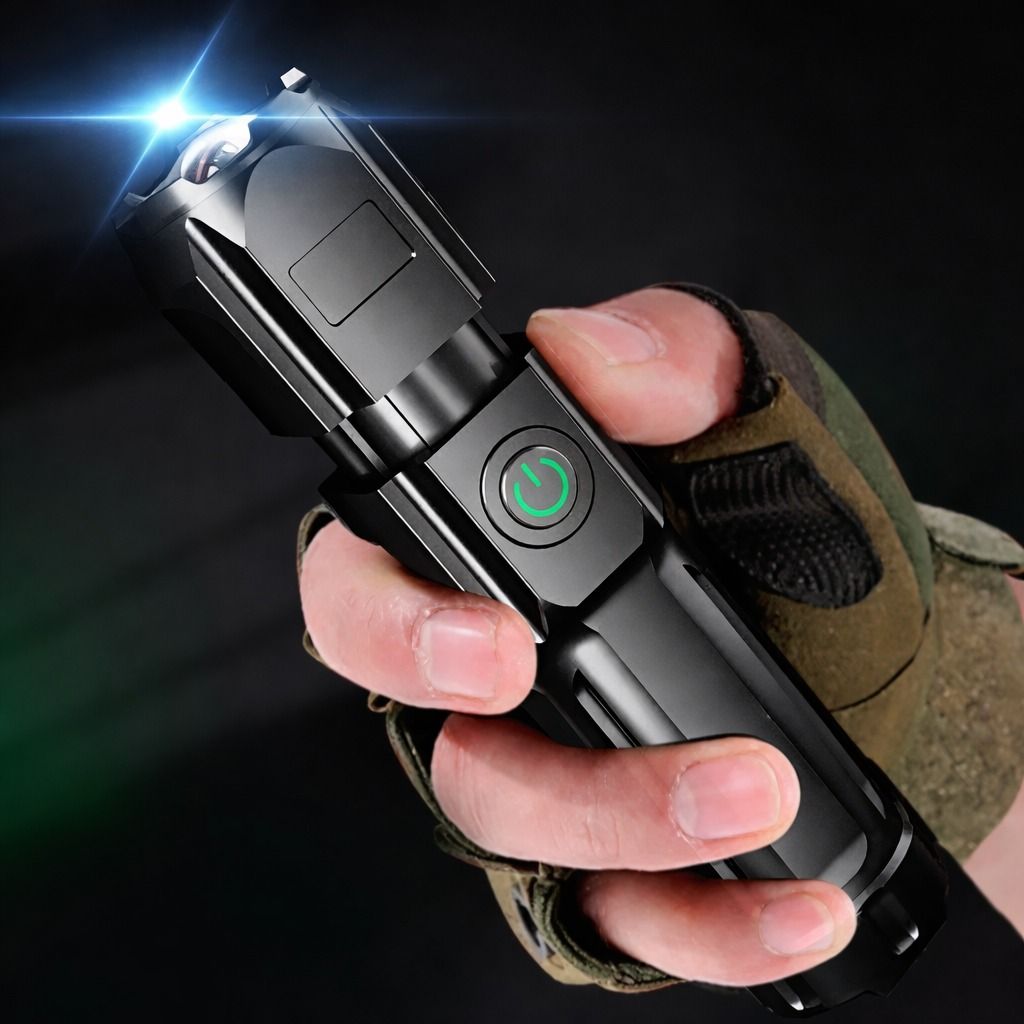 Tech Light Flashlight Rechargeable LED Tactical Flashlight - USB Work Light Torch | Inspire ...