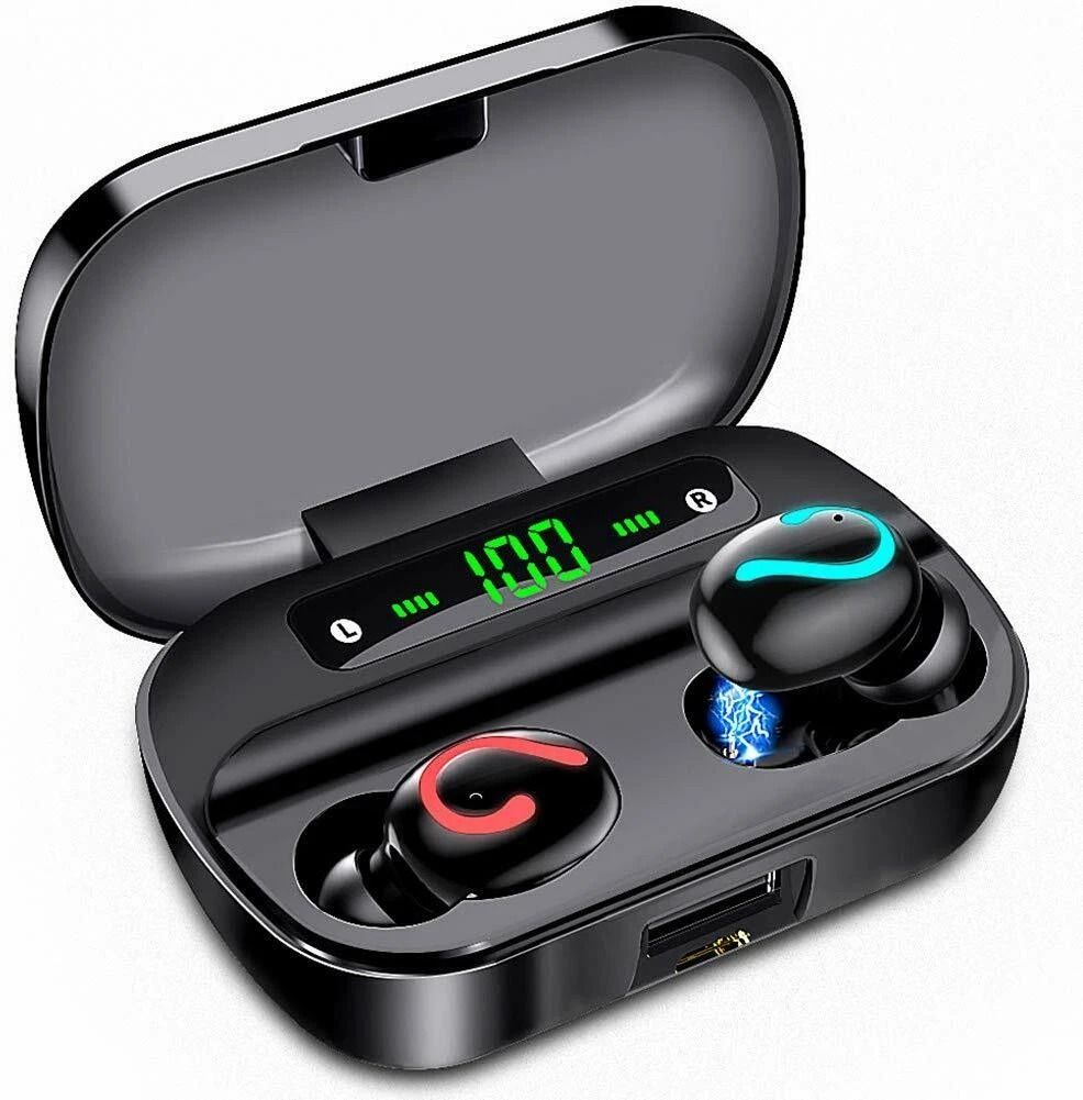 Bluetooth Wireless Earbuds - Mini TWS Stereo Headphones Waterproof & Hi-Fi Sound