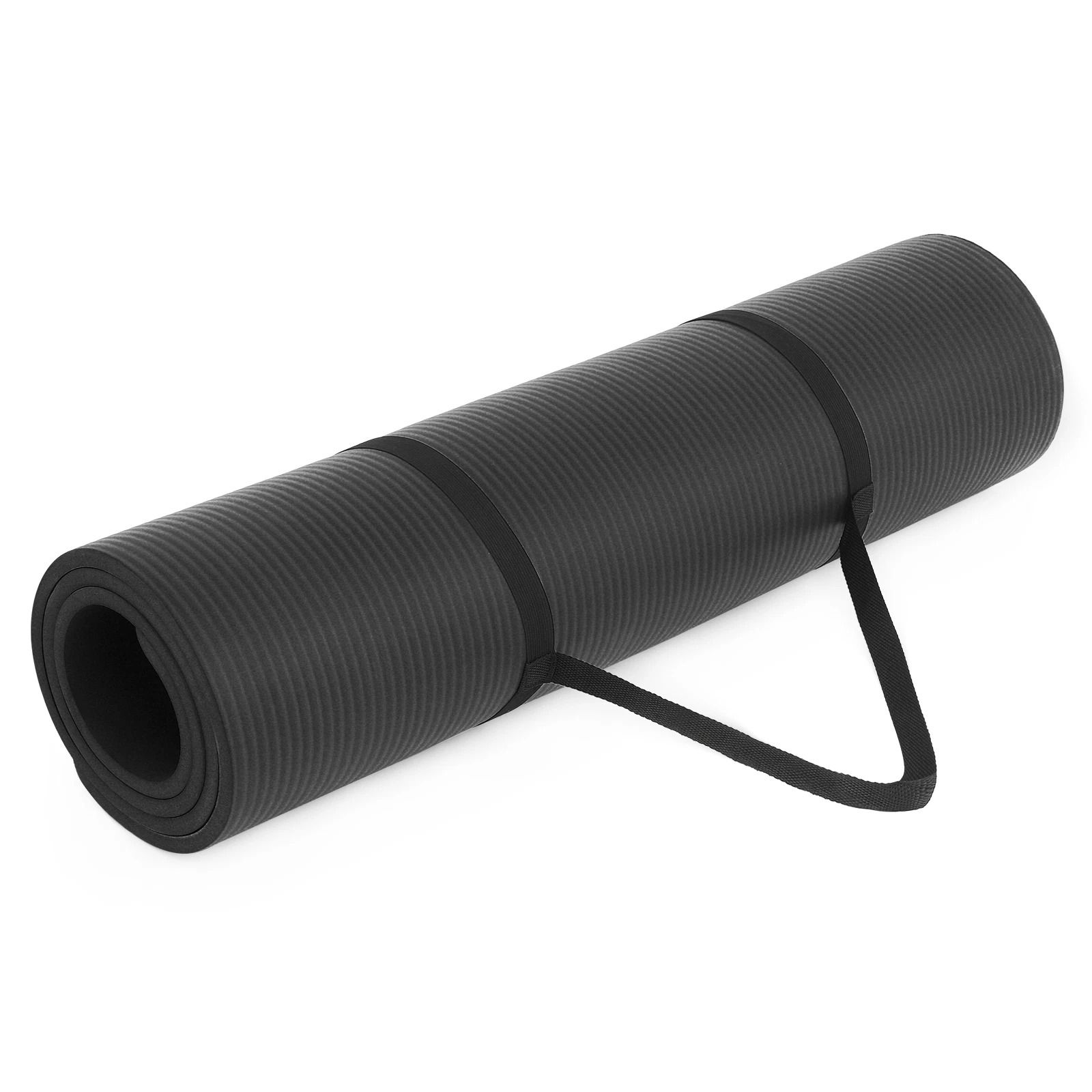 Non-Slip Yoga Mat with Carry Strap - Exercise, Pilates & Meditation Fitness Mat