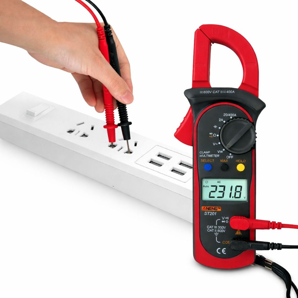 Digital Multimeter Tester - Volt Amp Clamp Meter with Auto Range and LCD Display