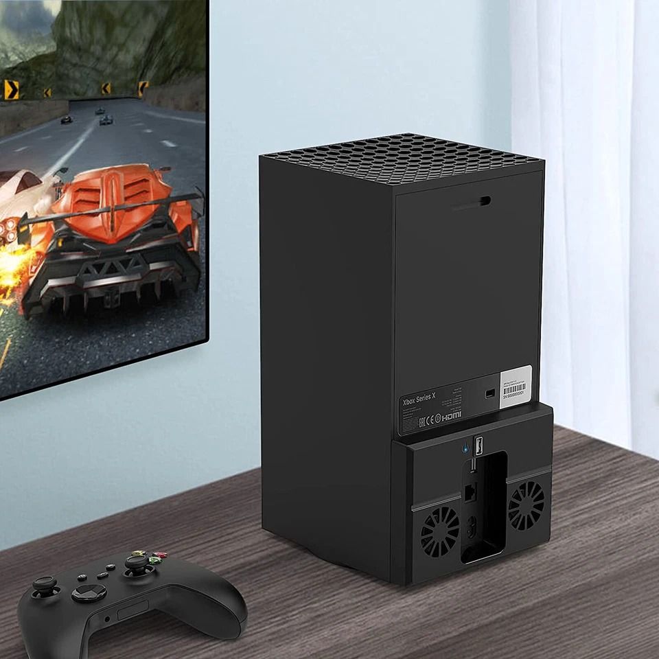USB Cooling Fan for X Console Low Noise Vertical Cooler for Enhanced Performance