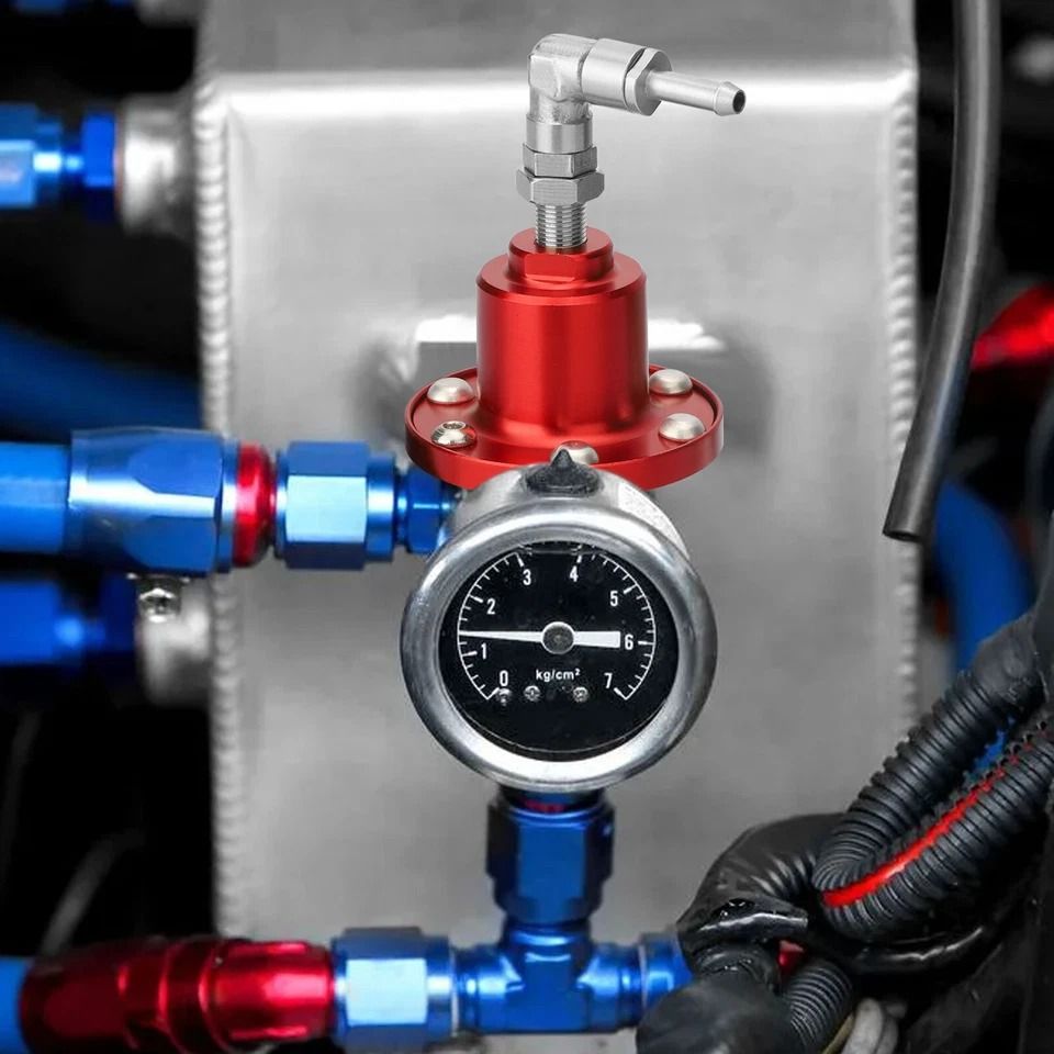 Adjustable Car Fuel Pressure Regulator Kit with Oil Gauge | Inspire Uplift