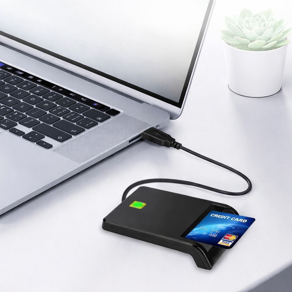 USB Smart Card Reader for Bank Credit Cards