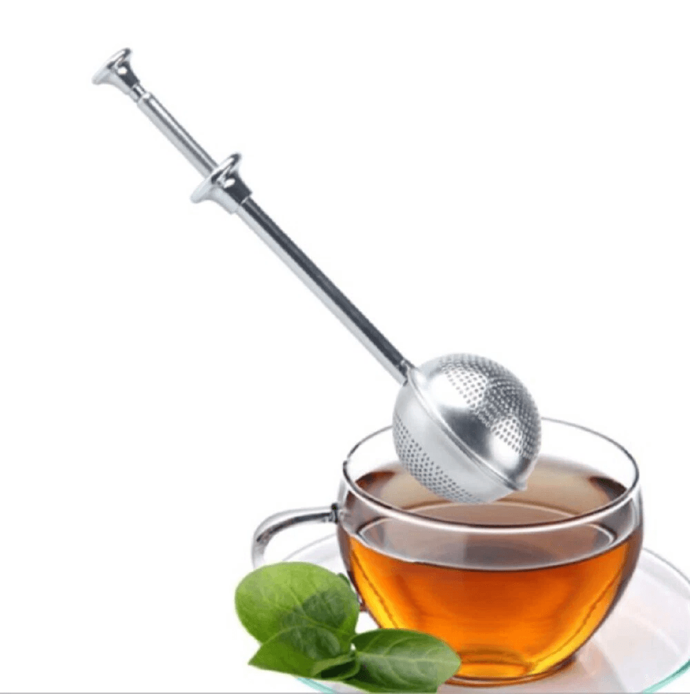 Long Handle Tea Ball Infuser Stainless Steel Reusable Strainer for Loose Leaf Tea Lovers Essential