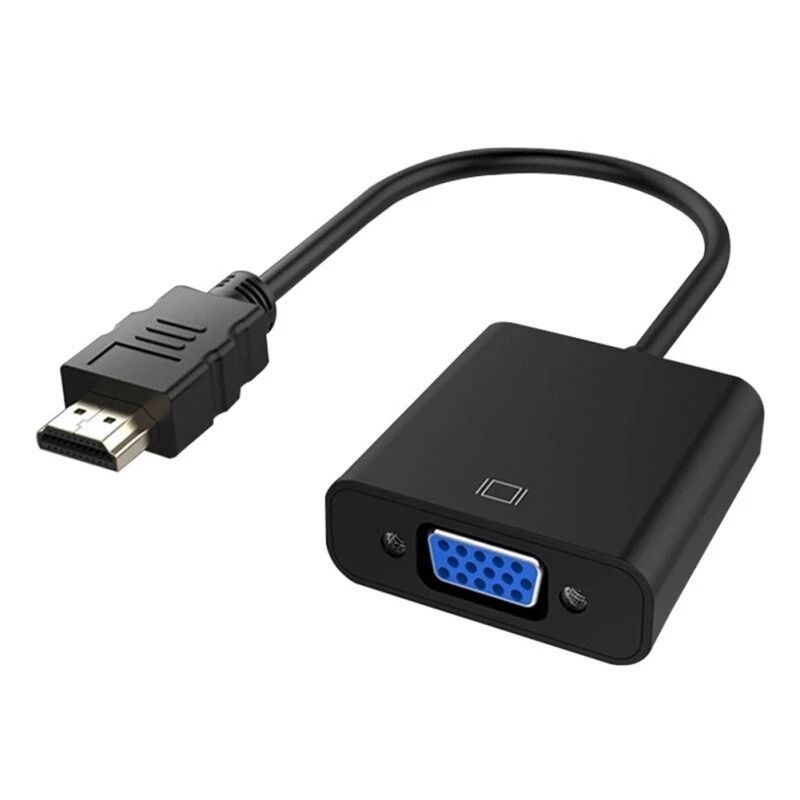 HDMI to VGA Adapter Cable Converter for PC Monitor High Quality Video Output